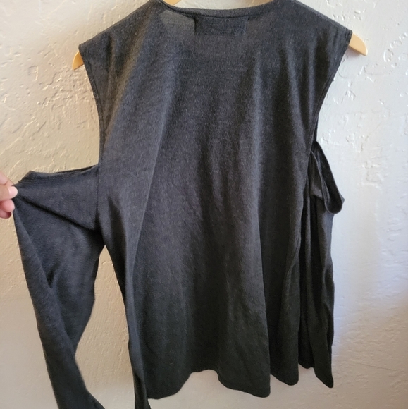 IRO Adele Cold Shoulder Top Size Large - Picture 3 of 5